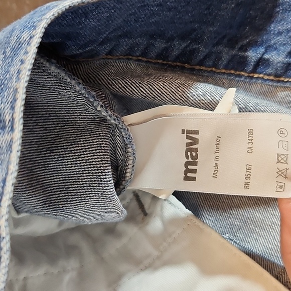 MAVI Sun Resort Maui Flamingo Sample Jean Denim Jacket Nrw Fit Small - Picture 9 of 10